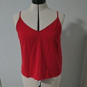 Forever 21 Red V-Neck Spaghetti Strap Camisole